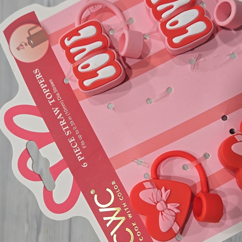 CWC Love And Heart Straw Toppers - Picture 2 of 4